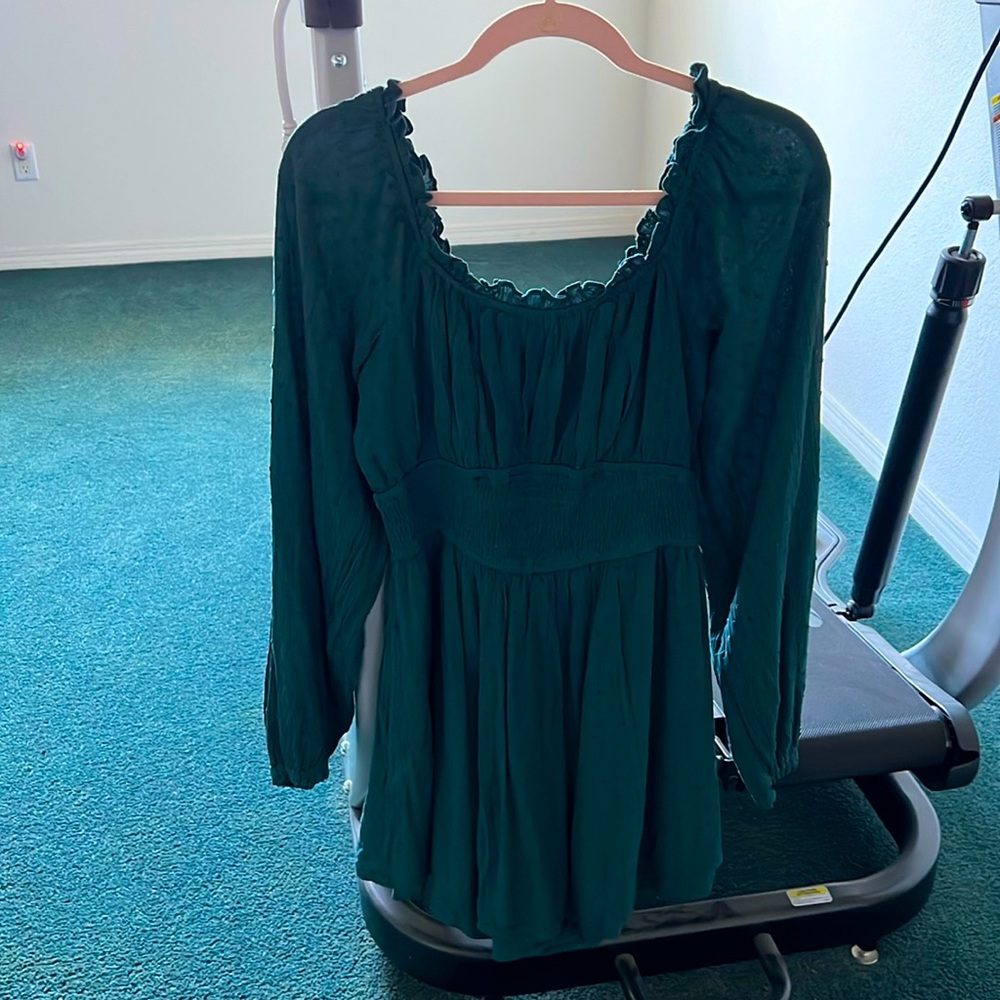 Hollister Dark Green Romper